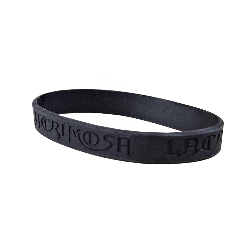'Logo' Silikonarmband schwarz